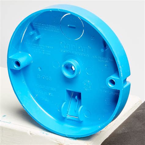 how to install round pan electrical box|single gang plastic box installation.